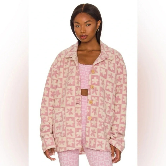 Beach Riot Skye Jacket, mod flower check - Picture 9 of 10